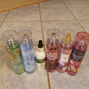 Bath and body works spray lot